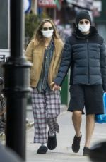 SUKI WATERHOUSE and Robert Pattinson Wearing Masks Out in London 05/13/2020