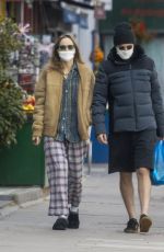 SUKI WATERHOUSE and Robert Pattinson Wearing Masks Out in London 05/13/2020