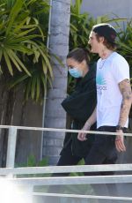SYDNEY BROOKE and Prsley Gerber at Cafe Habana in Malibu 05/20/2020