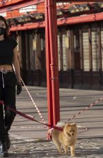 THYLANE BLONDEAU Out with her Dog in Saint-tropez 05/11/2020