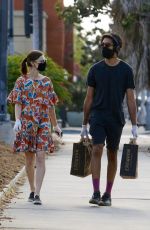 TILDA COBHAM-HERVEY and Dev Patel Shopping at Erewhon Market in West Hollywood 05/09/2020