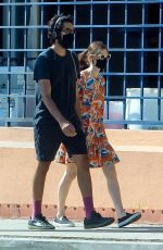 TILDA COBHAM-HERVEY and Dev Patel Shopping at Erewhon Market in West Hollywood 05/09/2020