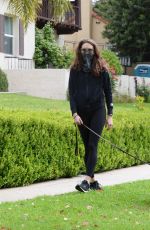 TROIAN BELLISARIO Out with Her Dog in Los Angeles 05/12/2020