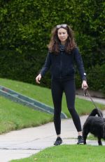TROIAN BELLISARIO Out with Her Dog in Los Angeles 05/12/2020