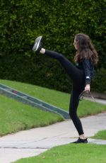 TROIAN BELLISARIO Out with Her Dog in Los Angeles 05/12/2020