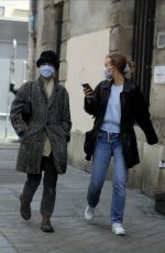 VANESSA PARADIS and LILY-ROSE DEPP Out in Paris 05/13/2020
