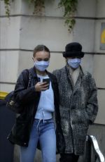 VANESSA PARADIS and LILY-ROSE DEPP Out in Paris 05/13/2020