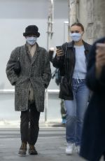 VANESSA PARADIS and LILY-ROSE DEPP Out in Paris 05/13/2020