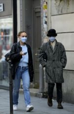 VANESSA PARADIS and LILY-ROSE DEPP Out in Paris 05/13/2020