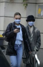 VANESSA PARADIS and LILY-ROSE DEPP Out in Paris 05/13/2020