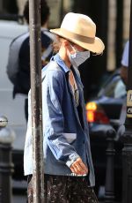 VANESSA PARADIS Wearing Mask and Hat Out in Paris 05/20/2020