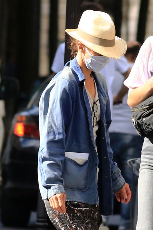 VANESSA PARADIS Wearing Mask and Hat Out in Paris 05/20/2020