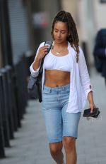 YASMIN EVANS Leaves BBC Studios in London 05/20/2020