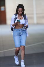 YASMIN EVANS Leaves BBC Studios in London 05/20/2020