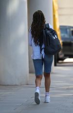 YASMIN EVANS Leaves BBC Studios in London 05/20/2020