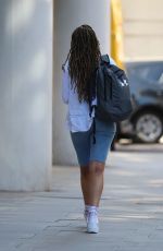YASMIN EVANS Leaves BBC Studios in London 05/20/2020