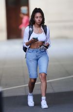 YASMIN EVANS Leaves BBC Studios in London 05/20/2020