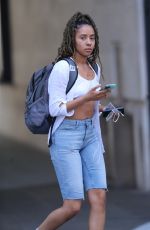 YASMIN EVANS Leaves BBC Studios in London 05/20/2020