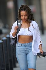 YASMIN EVANS Leaves BBC Studios in London 05/20/2020