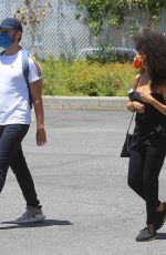 ZAZIE BEETZ at Black Lives Matter Rally in Los Angeles 05/30/2020