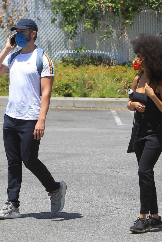 ZAZIE BEETZ at Black Lives Matter Rally in Los Angeles 05/30/2020
