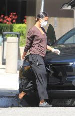 ZOE SALDANA Wearing Mask Out in Los Angeles 05/13/2020
