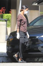 ZOE SALDANA Wearing Mask Out in Los Angeles 05/13/2020