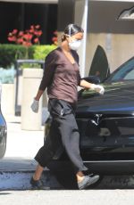 ZOE SALDANA Wearing Mask Out in Los Angeles 05/13/2020
