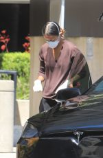 ZOE SALDANA Wearing Mask Out in Los Angeles 05/13/2020