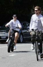 ABBY CHAMPION and Patrick Schwarzenegger Out Cycling in Santa Monica 06/19/2020