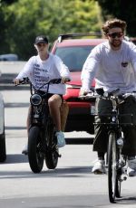 ABBY CHAMPION and Patrick Schwarzenegger Out Cycling in Santa Monica 06/19/2020