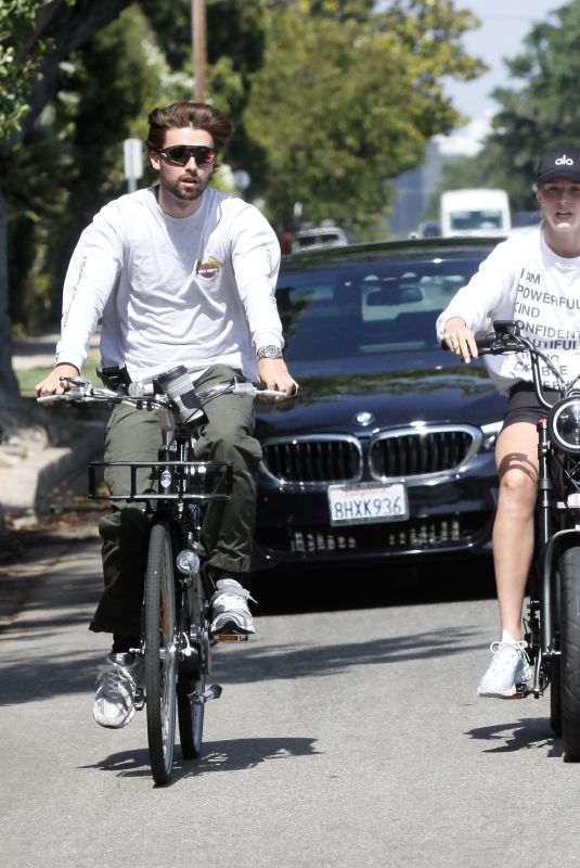 ABBY CHAMPION and Patrick Schwarzenegger Out Cycling in Santa Monica 06/19/2020