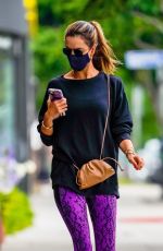 ALESSANDRA AMBROSIO Arrives at Pilates Class in Santa Monica 06/20/2020