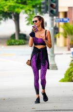 ALESSANDRA AMBROSIO Arrives at Pilates Class in Santa Monica 06/20/2020