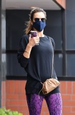 ALESSANDRA AMBROSIO Arrives at Pilates Class in Santa Monica 06/20/2020