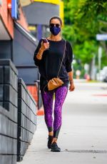 ALESSANDRA AMBROSIO Arrives at Pilates Class in Santa Monica 06/20/2020
