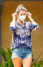 ALESSANDRA AMBROSIO in Denim Cut-off Out in Malibu 06/16/2020