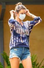 ALESSANDRA AMBROSIO in Denim Cut-off Out in Malibu 06/16/2020