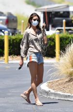 ALESSANDRA AMBROSIO in Denim Shorts Out Shopping in Malibu 06/10/2020