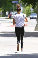 ALESSANDRA AMBROSIO Leaves a Gym in Brentwood 06/15/2020