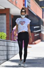 ALESSANDRA AMBROSIO Leaves a Gym in Brentwood 06/15/2020
