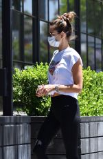 ALESSANDRA AMBROSIO Leaves a Gym in Brentwood 06/15/2020