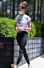 ALESSANDRA AMBROSIO Leaves a Gym in Brentwood 06/15/2020
