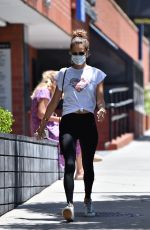 ALESSANDRA AMBROSIO Leaves a Gym in Brentwood 06/15/2020