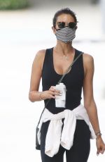 ALESSANDRA AMBROSIO Leaves a Gym in Brentwood 06/17/2020