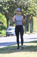 ALESSANDRA AMBROSIO Out Jogging in Brentwood 06/03/2020