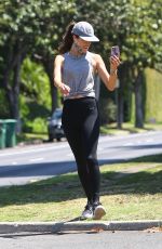 ALESSANDRA AMBROSIO Out Jogging in Brentwood 06/03/2020