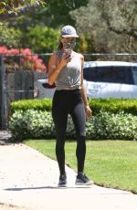 ALESSANDRA AMBROSIO Out Jogging in Brentwood 06/03/2020
