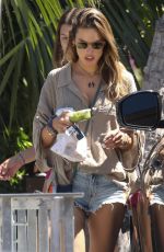 ALESSANDRA AMBROSIO Out on the Beach in Santa Monica 06/10/2020