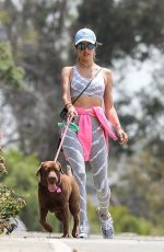 ALESSANDRA AMBROSIO Out with Her Dog in Pacific Palisades 06/02/2020